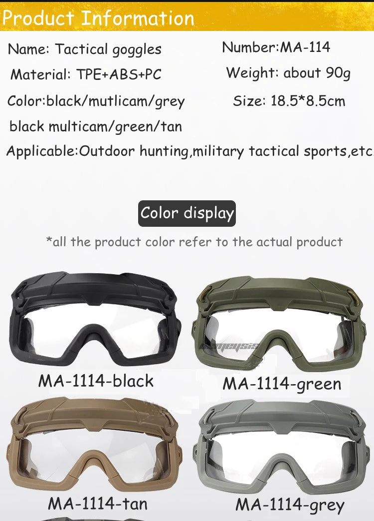 Óculos Táticos Antiembaçante para Paintball e Airsoft