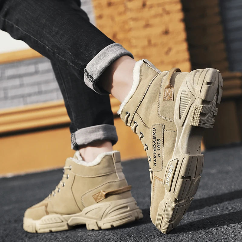 Botas Masculinas Antiderrapantes para Inverno