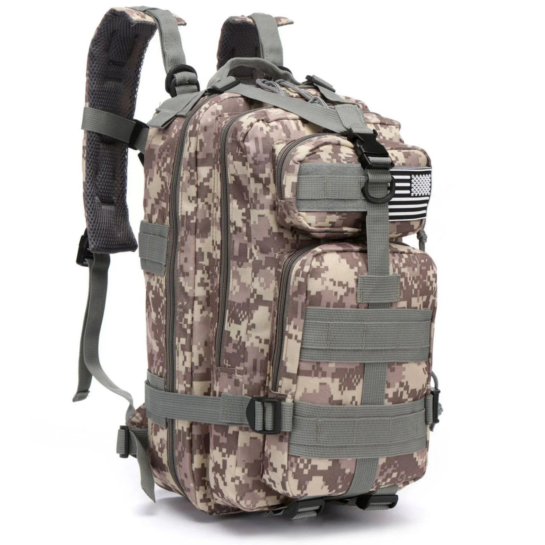 Mochila Tática de 25L/50L, 1000D Nylon Impermeável para Trekking, Pesca e Caça, Mochilão Outdoor, Roupas Esportivas, Camping e Caminhadas