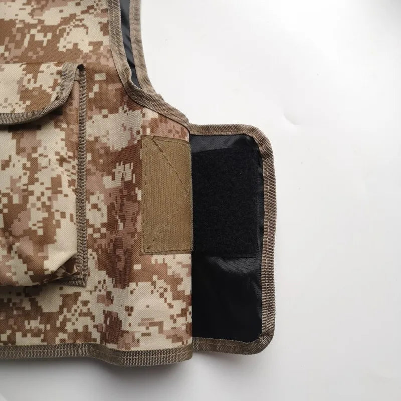 Crianças combate camuflagem colete crianças airsoft coletes ao ar livre paintball tático colete cs engrenagem meninos menina sniper uniforme do exército