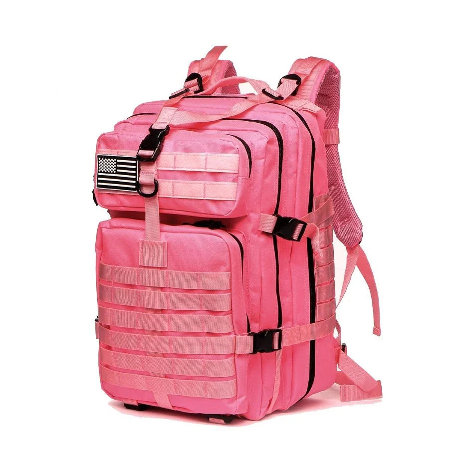 Mochila Tática de 25L/50L, 1000D Nylon Impermeável para Trekking, Pesca e Caça, Mochilão Outdoor, Roupas Esportivas, Camping e Caminhadas