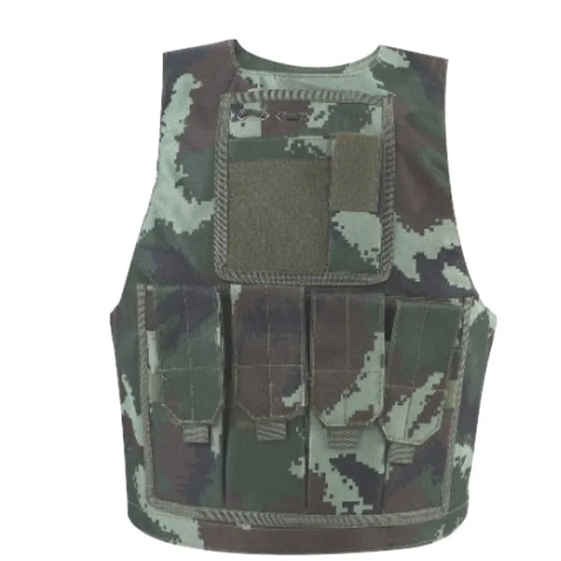 Crianças combate camuflagem colete crianças airsoft coletes ao ar livre paintball tático colete cs engrenagem meninos menina sniper uniforme do exército