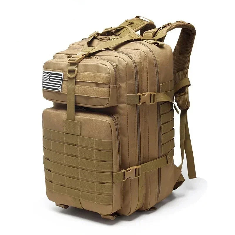 Mochila Tática de 25L/50L, 1000D Nylon Impermeável para Trekking, Pesca e Caça, Mochilão Outdoor, Roupas Esportivas, Camping e Caminhadas