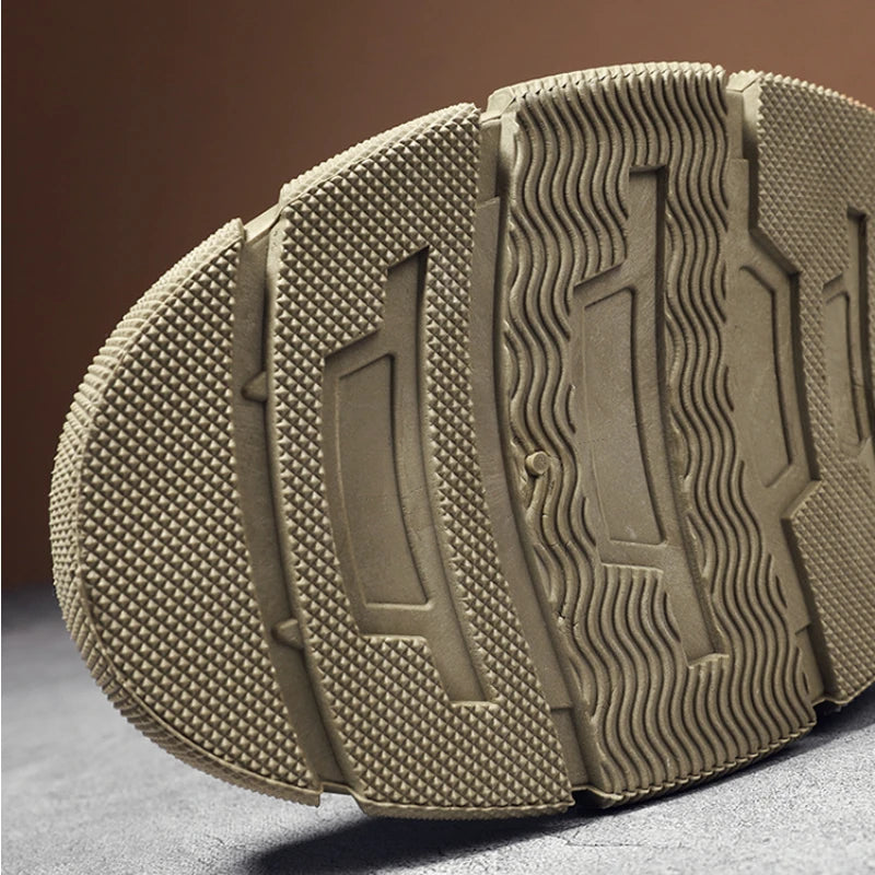 Botas masculinas de cano alto casuais ao ar livre botas de deserto camuflagem rendas plataforma botas de deserto moda durável bota de tornozelo masculino