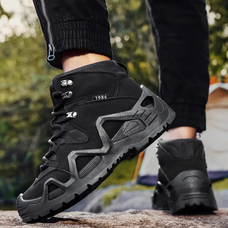Botas táticas masculinas deserto botas de combate militar antiderrapante caminhadas sapatos para homens botas de treinamento trabalho segurança tornozelo bota botas2025