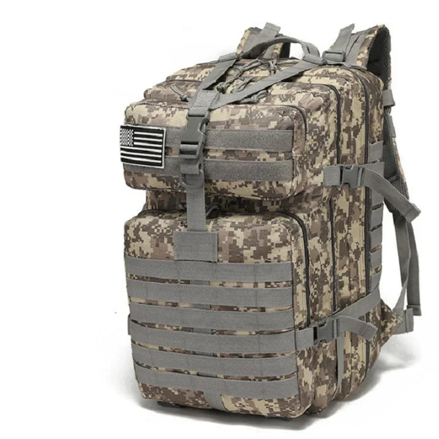 Mochila Tática de 25L/50L, 1000D Nylon Impermeável para Trekking, Pesca e Caça, Mochilão Outdoor, Roupas Esportivas, Camping e Caminhadas