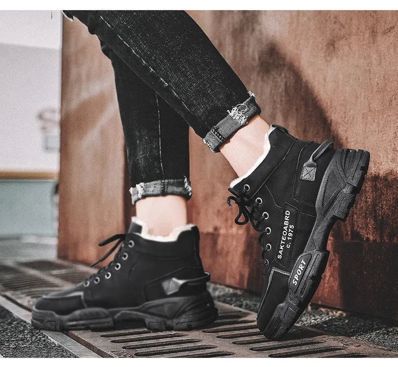 Botas Masculinas Antiderrapantes para Inverno
