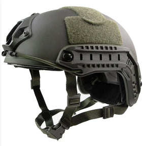 Booiu airsoft mh capacete tático abs conjunto de capacete ajustável capa óculos ao ar livre cs airsoft esportes capacetes protetores