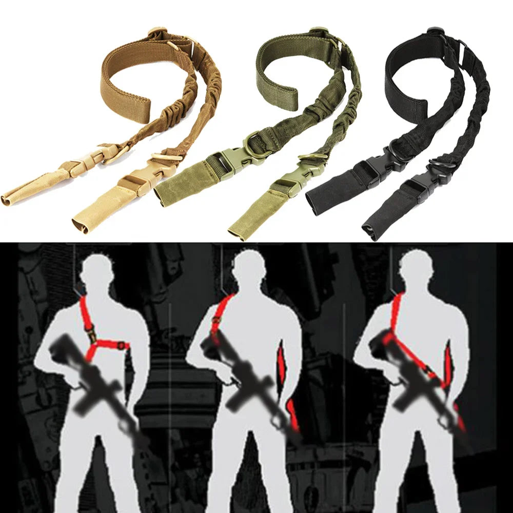 Cinto de arma de tiro, acessórios de caça, equipamento de ponto duplo, alça de ombro, corda de rifle, cinto com fivela de metal, acessórios de caça