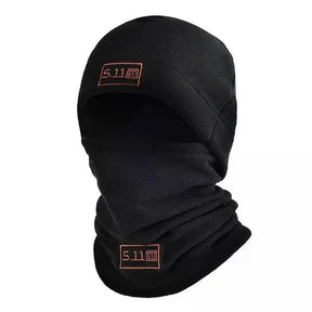 Conjunto de chapéu e cachecol de lã tático, capa térmica para cabeça, inverno, balaclava quente, máscara facial, esportes, ciclismo, protetor de pescoço