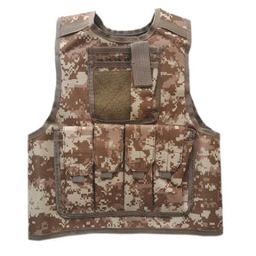 Crianças combate camuflagem colete crianças airsoft coletes ao ar livre paintball tático colete cs engrenagem meninos menina sniper uniforme do exército