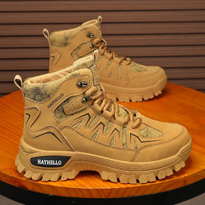 Botas masculinas ao ar livre caminhadas sapatos de inverno casual denim tático caminhadas botas chelsea tornozelo botas de couro designer luxo tênis