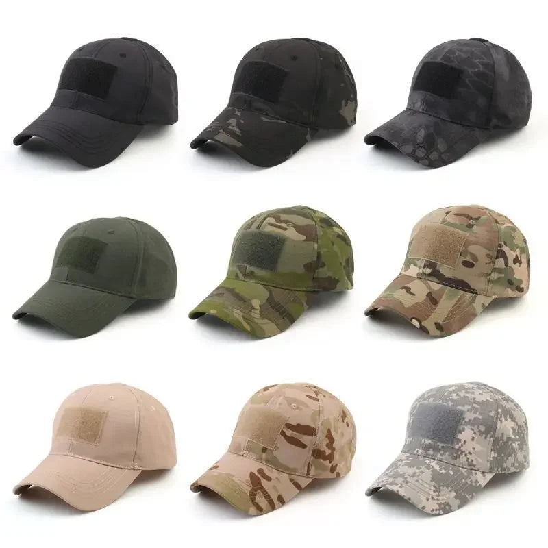 Boné de beisebol camuflado ao ar livre masculino tático CP chapéu ajustável esportes ciclismo boné de língua de pato