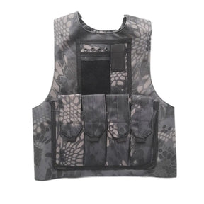 Crianças combate camuflagem colete crianças airsoft coletes ao ar livre paintball tático colete cs engrenagem meninos menina sniper uniforme do exército