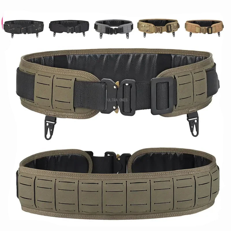 Cinto tático acolchoado airsoft cs combate molle airsoft cintos dever paintball cinto de guerra jogo caça acessórios