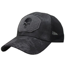 Boné de beisebol camuflado malha respirável forças especiais tático camo chapéu crânio pato viseira chapéu