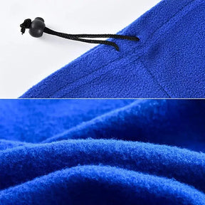 Conjunto de chapéu e cachecol de lã tático, capa térmica para cabeça, inverno, balaclava quente, máscara facial, esportes, ciclismo, protetor de pescoço